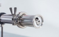 Eccentric screw pump B70H | Detail view pump foot with Tri-Clamp closure