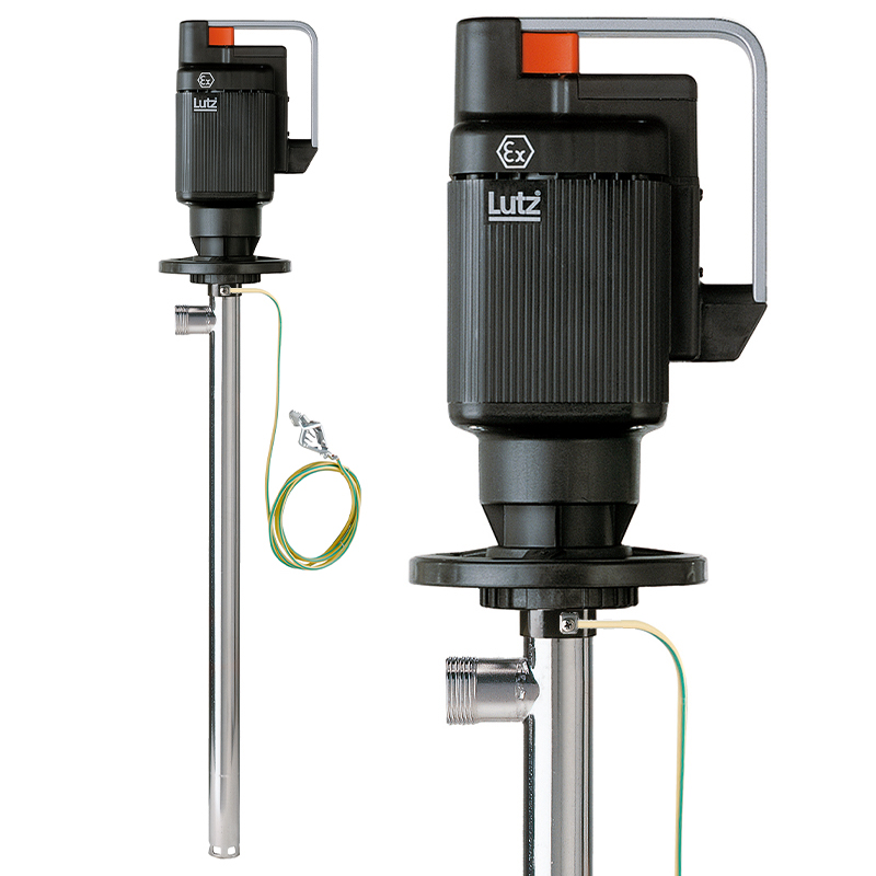 Drum pump electric, for petrol, alcohol (EX-protected according to ATEX)