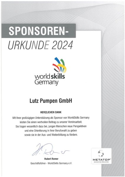 Sponsorenurkunde_WorldSkillsGermany_2024